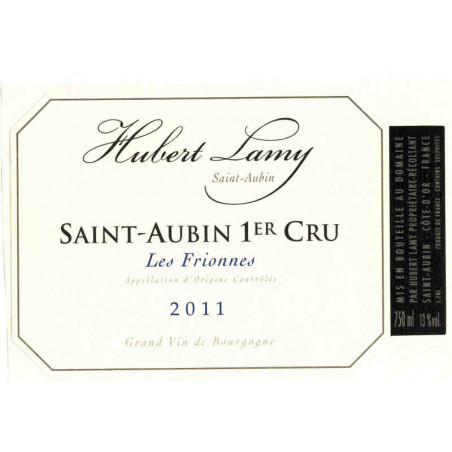 Domaine Hubert Lamy Saint Aubin blanc 1er cru Les Frionnes 2021