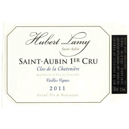 Domaine Hubert Lamy Saint Aubin 1er cru Clos de la Chatenière 2018 Magnum Domaine Hubert Lamy Saint Aubin 1er cru Clos de la Chatenière 2018 Magnum
