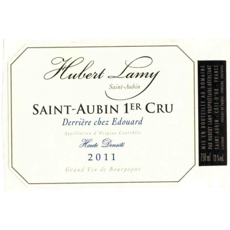 Domaine Hubert Lamy Saint Aubin 1er cru "Derrière chez Edouard" Haute densité 2018 Magnum Domaine Hubert Lamy Saint Aubin 1er cru "Derrière chez Edouard" Haute densité 2018 Magnum