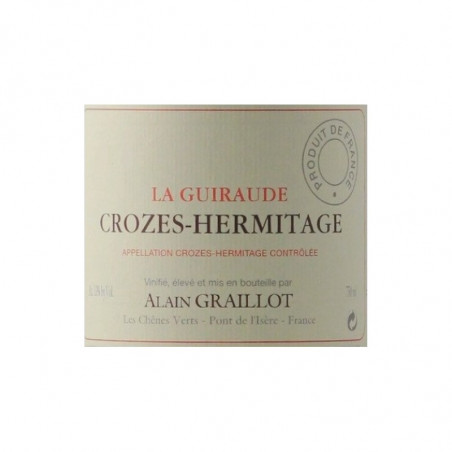 Domaine Alain Graillot Crozes Hermitage rouge La Guiraude 2018