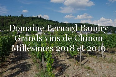 Domaine Bernard Baudry : Réservation Millésimes 2018 et 2019