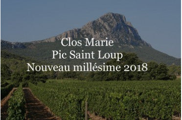 Clos Marie : Nouveau millésime 2018