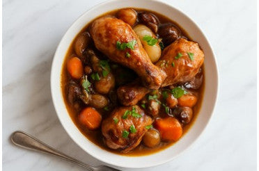 Accord mets & vins : quel vin servir avec un coq au vin ?