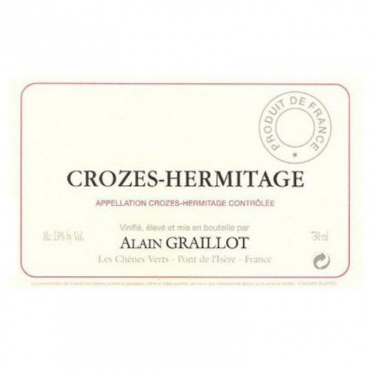 Domaine Alain Graillot Crozes Hermitage rouge 2022 Magnum