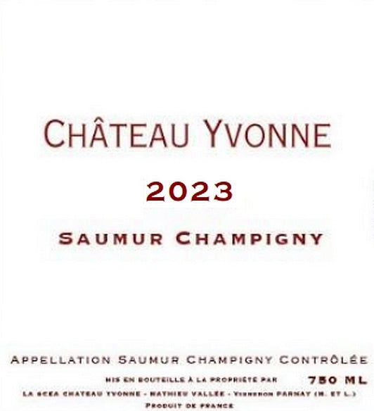 Château Yvonne — Yvonne Rouge 2023 Saumur-Champigny
