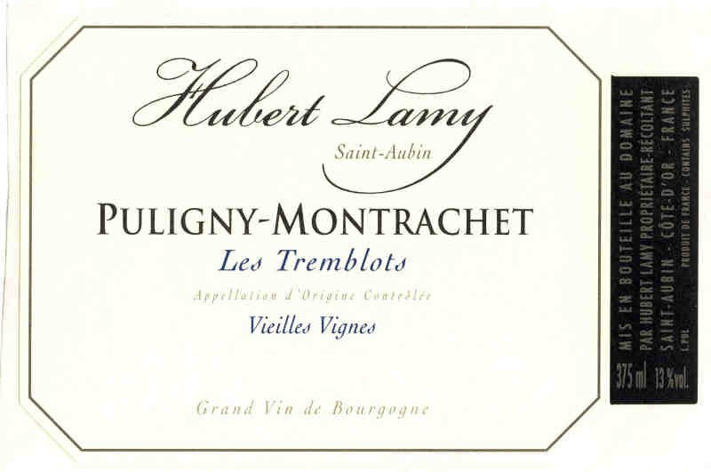Domaine Hubert Lamy Puligny Montrachet les Tremblots 2023