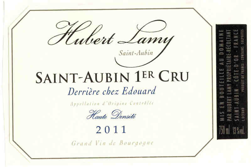 Domaine Hubert Lamy Saint Aubin 1er cru "Derrière chez Edouard" 2022