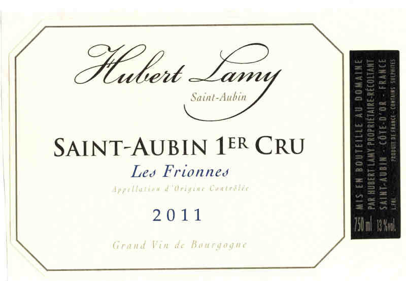 Domaine Hubert Lamy Saint Aubin 1er cru Les Frionnes 2022