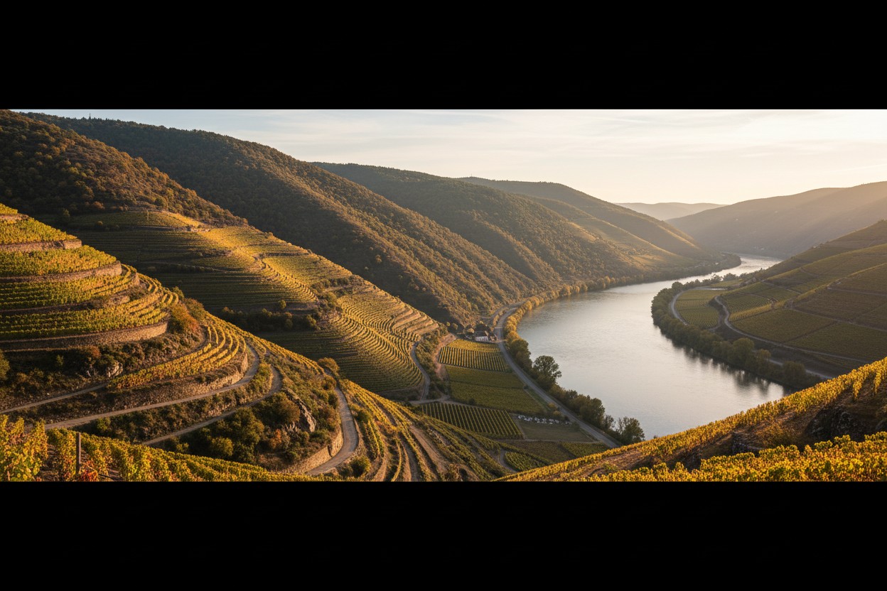 Vignes Rhône - paysage pur